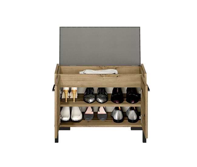 Conforama Mueble Para Zapatos 2 Puertas Liora Madera