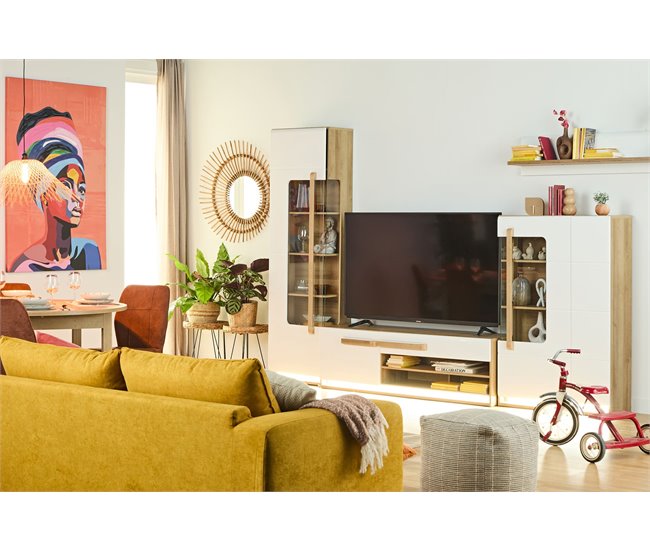 Conforama Mueble Tv 1 Puerta 1 Cajón MONTREAL Blanco