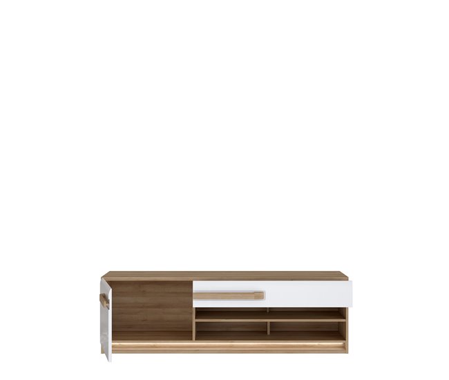 Conforama Mueble Tv 1 Puerta 1 Cajón MONTREAL Blanco