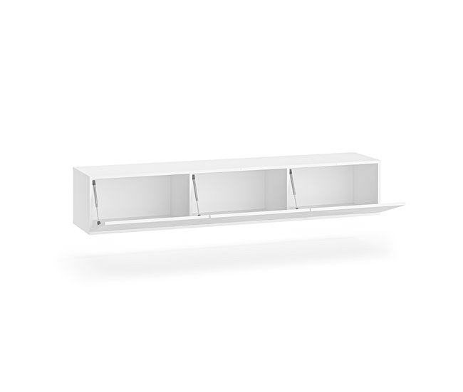 Conforama Mueble TV De Pared 3 Puertas 170 Cm Aura Blanco