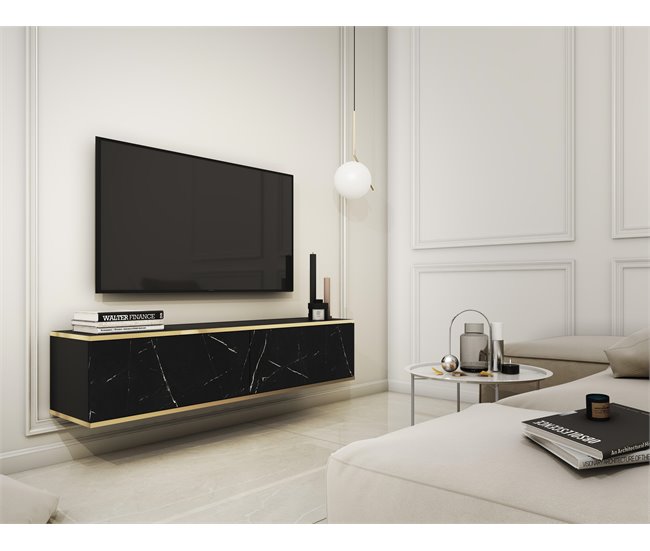Conforama Muebles Tv ORO RTV135 2D 135x32x30 Mármol