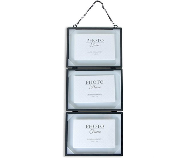 Conforama Multifoto Presume De Casa Metal 20*47.5*1.1 negro metal