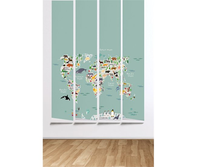 Conforama Mural Infantil Papel Pintado Atlas MuralAtlas - Multicolor - Mural 220x300