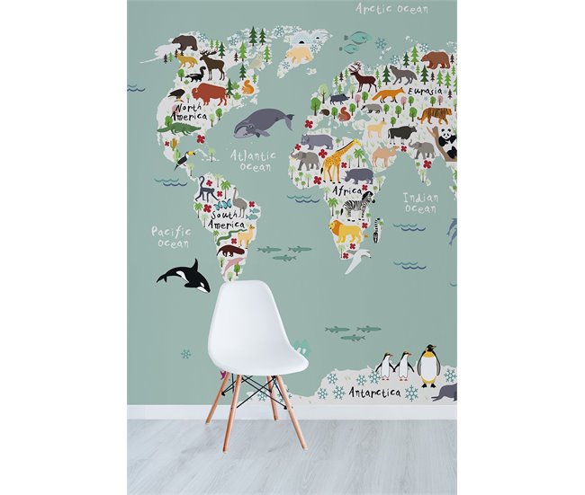 Conforama Mural Infantil Papel Pintado Atlas MuralAtlas - Multicolor - Mural 220x300