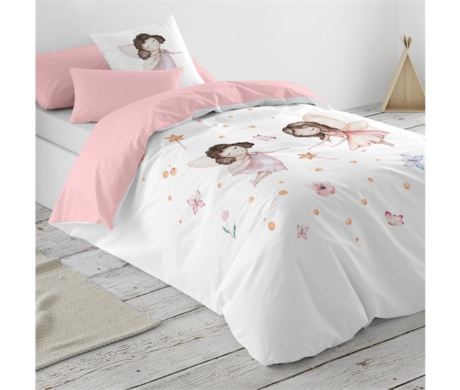 Conforama NATURALS - Funda Nórdica Estampada Infantil Cama 90 - Algodón Extra Suave - Incluye 1 Funda De Almohada - VUALA