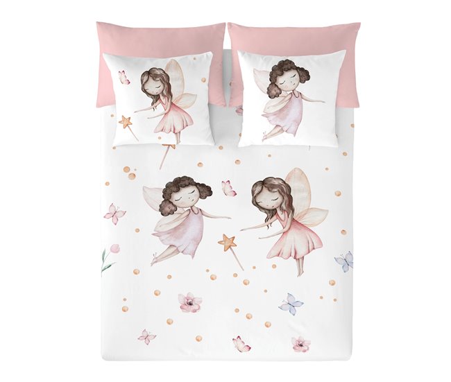 Conforama NATURALS - Funda Nórdica Estampada Infantil Cama 90 - Algodón Extra Suave - Incluye 1 Funda De Almohada - VUALA