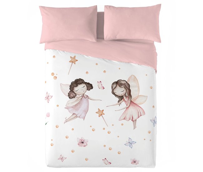 Conforama NATURALS - Funda Nórdica Estampada Infantil Cama 90 - Algodón Extra Suave - Incluye 1 Funda de Almohada - VUALA