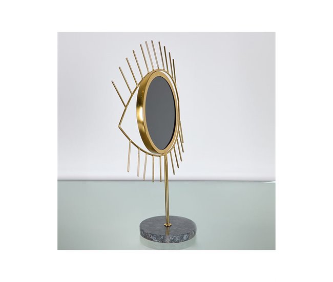 Conforama Ojo Presume De Casa Oraculo30*43*12.5dorado/negrometal/marmol