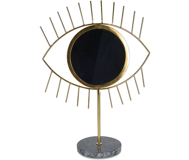 Conforama Ojo Presume De Casa Oraculo30*43*12.5dorado/negrometal/marmol