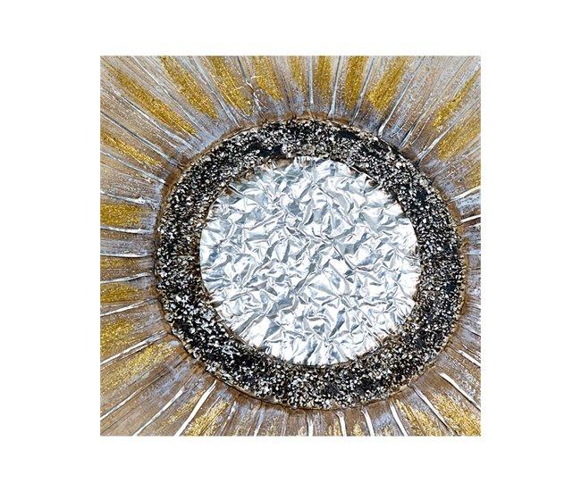 Conforama Oleos Presume De Casa Cosmos80*80*3blanco/doradolienzo Oleo