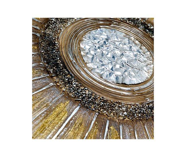 Conforama Oleos Presume De Casa Cosmos80*80*3blanco/doradolienzo Oleo