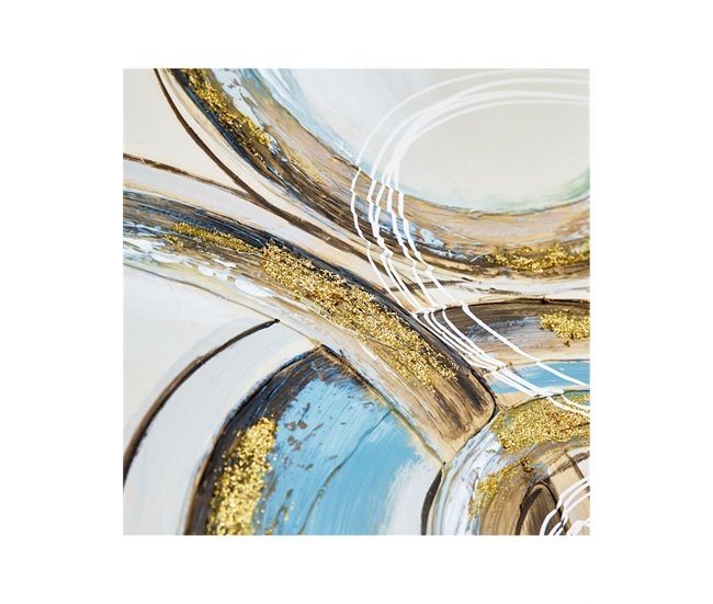 Conforama Oleos Presume De Casa Denise60*60*3beige/azul/doradolienzo Oleo