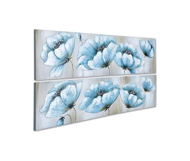 Conforama Oleos Presume De Casa Marga160*40*3azul/gris/blancolienzo Oleo