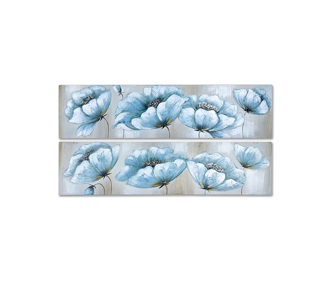 Conforama Oleos Presume De Casa Marga160*40*3azul/gris/blancolienzo Oleo