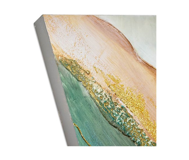 Conforama Oleos Presume De Casa Meline60*80*3azul/verde/doradolienzo/alumi