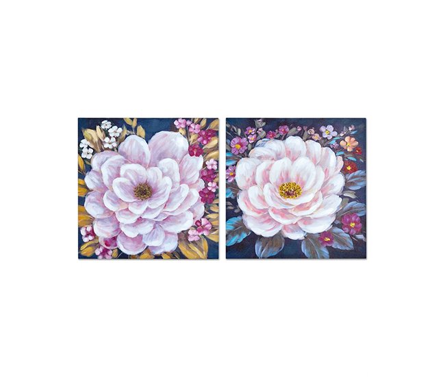 Conforama Oleos Presume De Casa Sira50*50*2.5multicolor/negro/blancolienzo