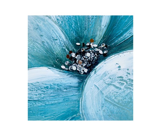 Conforama Oleos Presume De Casa Sky40*40*2.5multicolor/azullienzo Oleo