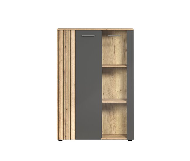 Conforama Ordenación Acristalada 2 Puertas Una De Ellas Con Vidrio Templado L90cm - Esteban