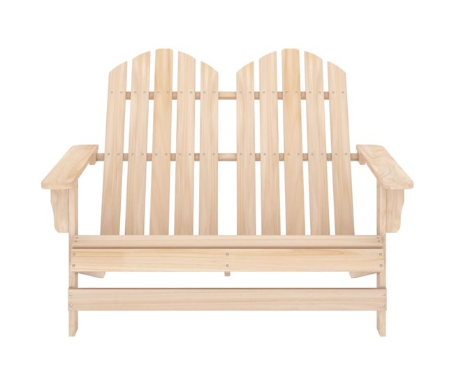 Conforama Otomana Adirondack De Jardin 2 Plazas Madera De Abeto