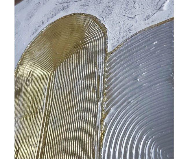 Conforama Pack 2 Cuadros Artesanales Dubai Oro - Plata 40 X 120 X 1 8 Cm
