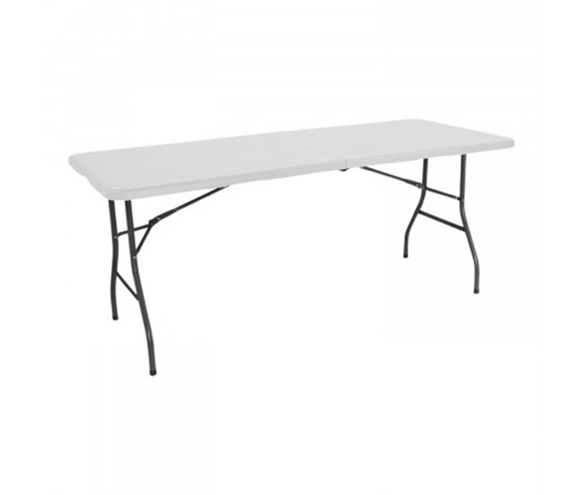 Conforama Pack 2 Mesas Plegables 240cm Rectangular Blanca Catering Thinia Home