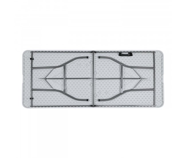 Conforama Pack 2 Mesas Plegables 240cm Rectangular Blanca Catering Thinia Home