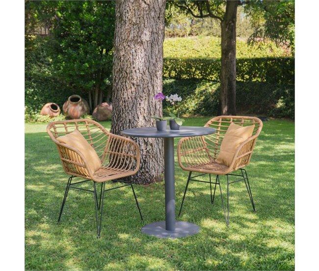 Conforama Pack 2 Sillas De Exterior Zaza Rattan 61 X 82 X Cm