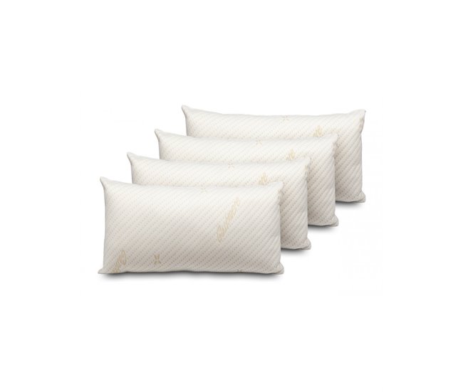 Conforama Pack 4 Almohadas Viscocopos Cashmere 70cm