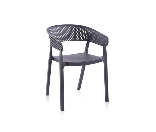 Conforama Pack 4 Sillas De Exterior Diza Antracita 54 X 73 5 X Cm