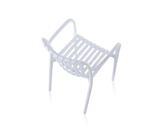 Conforama Pack 4 Sillas De Exterior Jamie Arm Blanco 57 5 X 81 X Cm