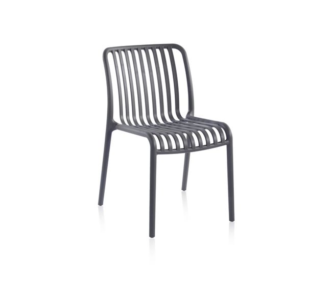 Conforama Pack 4 Sillas De Exterior Jamie Gris 58 X 80 X Cm