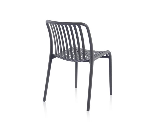 Conforama Pack 4 Sillas De Exterior Jamie Gris 58 X 80 X Cm