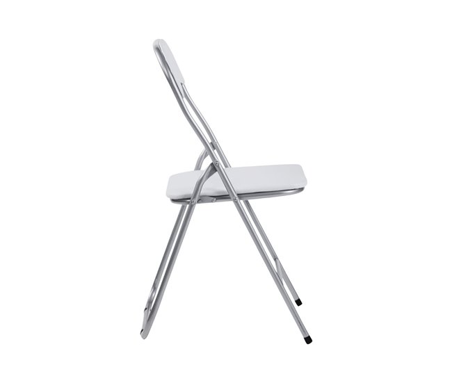 Conforama Pack 4 Sillas Plegables Acolchadas Eleonor Blancas 44x46x79cm 7house
