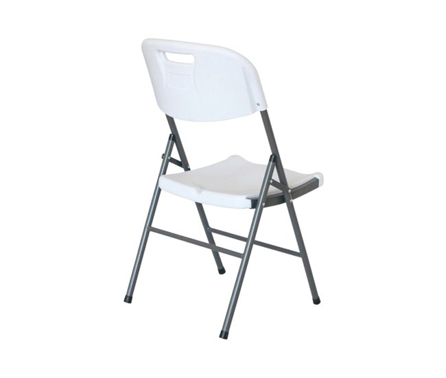 Conforama Pack 4 Sillas Plegables Con Asa Blancas 47x58x87cm 7house