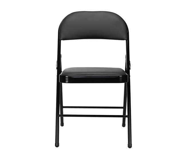 Conforama Pack 5 Sillas Plegables Acolchadas Negras O91