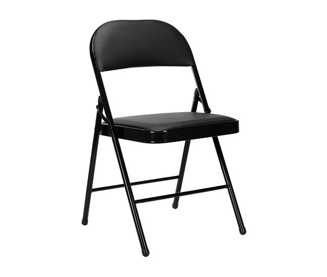 Conforama Pack 5 Sillas Plegables Acolchadas Negras Thinia Home