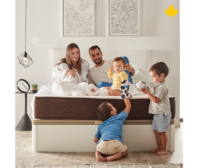 Conforama Pack Colchon + Canape Abatible Descansin | 90 X 190 | Blanco | Maxima Comodidad | Gran Almacenaje