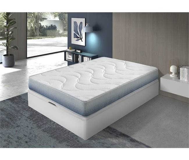 Conforama Pack Colchón + Canapé Blanco 135x190cm MAX ADAPT Y9 SOMNALIS