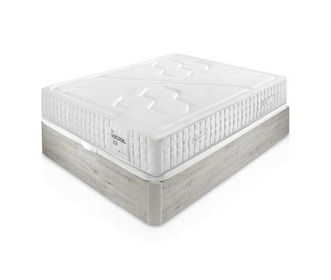 Conforama Pack colchón + canapé roble 150x190cm TOP VISCOGEL H9 SOMNALIS