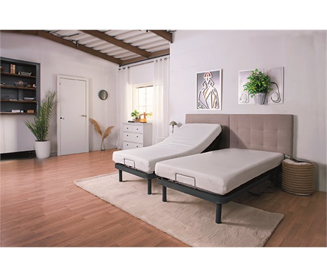 Conforama Pack Colchón+somier Con Motor 90x190cm Visco Adapt 8K