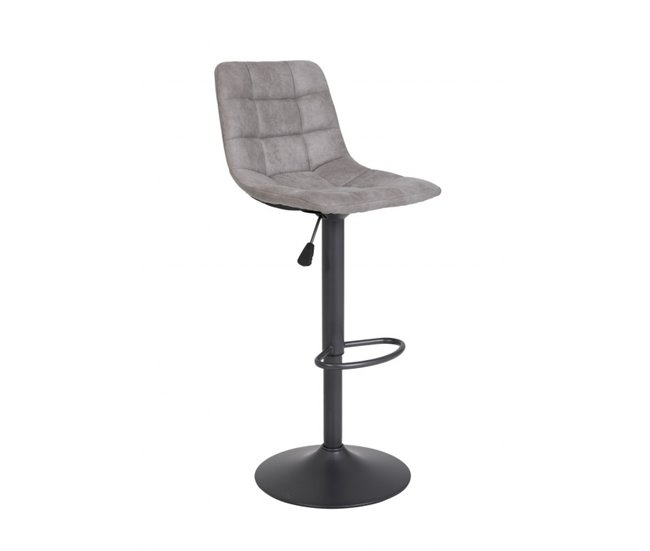 Conforama Pack De 2 Unidades Taburete Ajustable BLACK YVETTE Gris