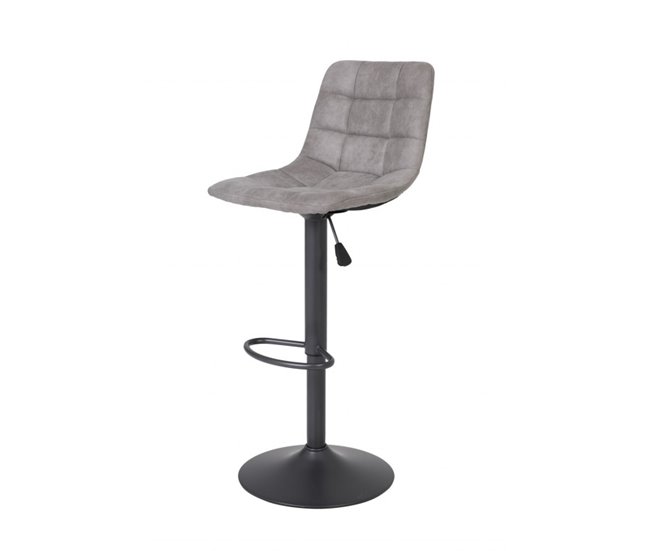 Conforama Pack De 2 Unidades Taburete Ajustable BLACK YVETTE Gris