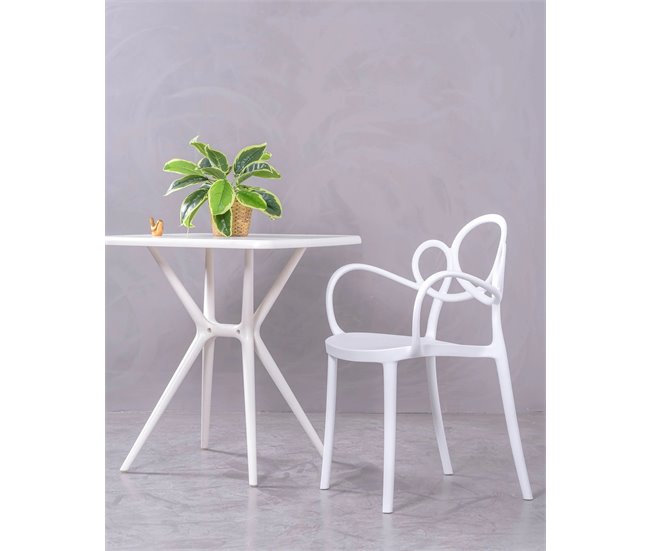 Conforama Pack De 4 Sillas De Diseño Con Reposabrazos Para El Jardín - Dream