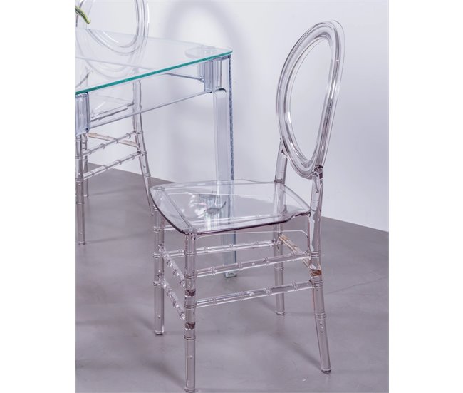 Conforama Pack De 4 Sillas En Plástico Transparentes - Ghost
