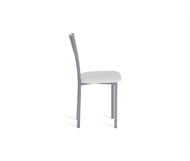 Conforama Pack De 4 Unidades Silla De Cocina BENE Fija PVC Blanco