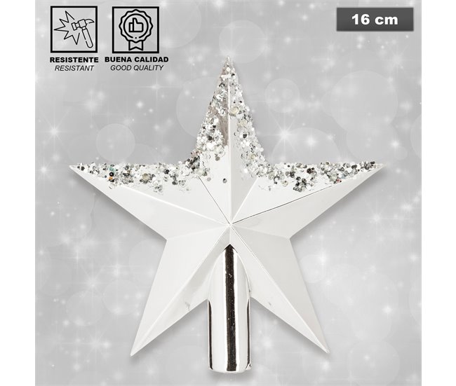 Conforama Pack Decoración Navidad: Abeto Verde 100 Cm Con Base + Lote De 12 Bolas Navideñas De 40 Mm. Diseño Surtido + 2 Guirnaldas Espumillón Plata 2 M + Estr