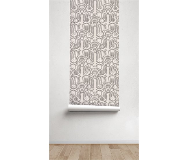 Conforama Papel Pintado Arco Arco - Beige - 1 Rollo 55 X 300 Cm