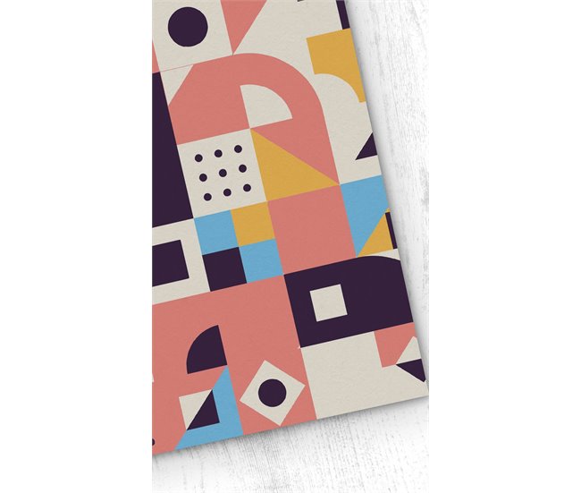 Conforama Papel pintado Bauhaus Bauhaus - Multicolor - 1 rollo 55 x 300 cm