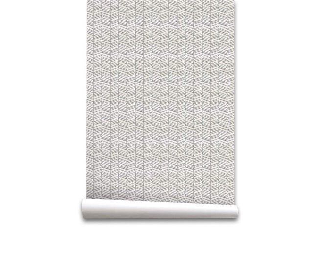 Conforama Papel pintado Bone Bone - Beige - 1 rollo 55 x 300 cm