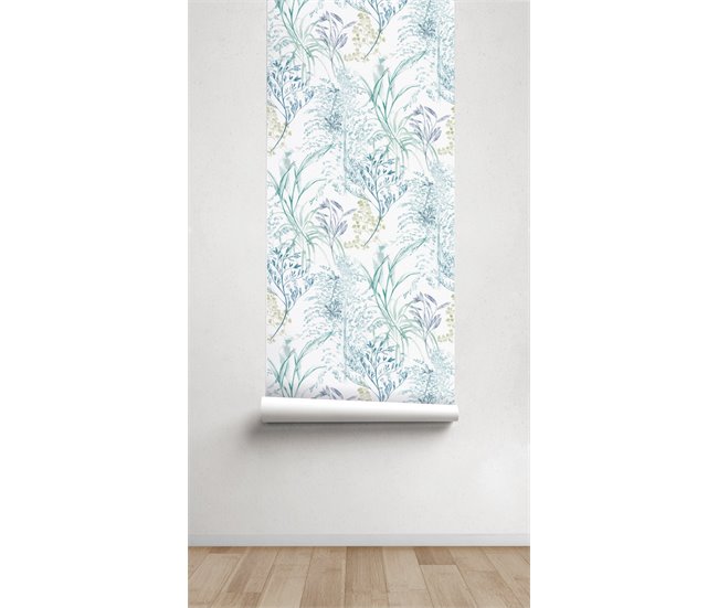 Conforama Papel Pintado Branch Branch - Azul - 1 Rollo 55 X 300 Cm